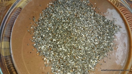 Mix in the chia seeds.