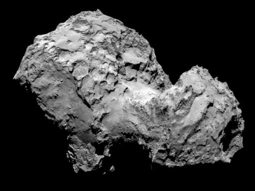 67P/Churyumov-Gerasimenko Image Credit: ESA / Rosetta / MPS for OSIRIS Team; MPS/UPD/LAM/IAA/SSO/INTA/UPM/DASP/IDA