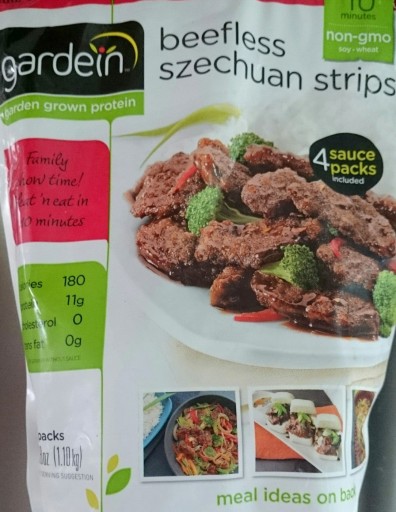 Gardein szechuan beefless strips