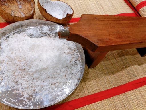 Grated coconut