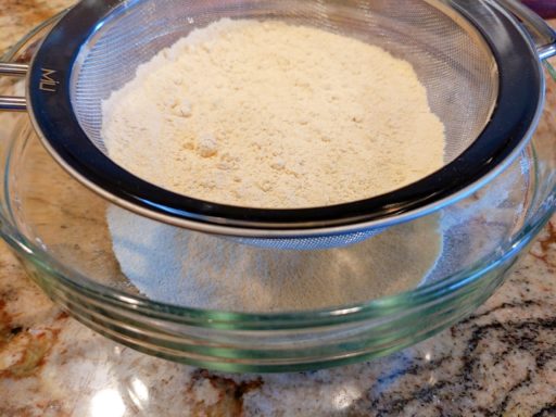 Sift flour