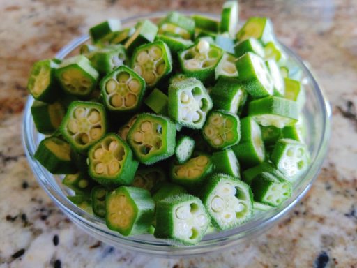 Sliced okra